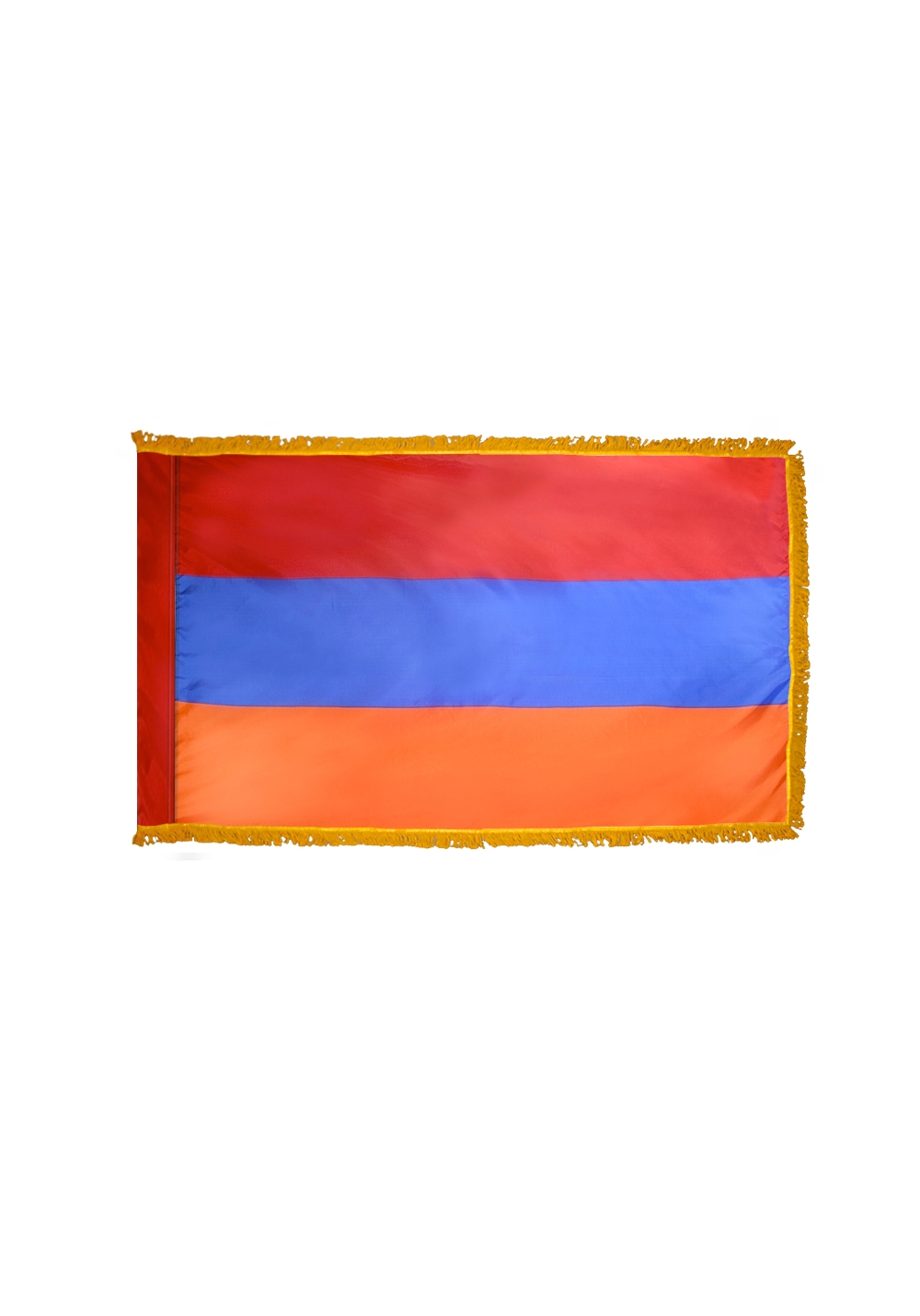 3x5 ft Nylon Armenia Flag Pole Hem and Fringe