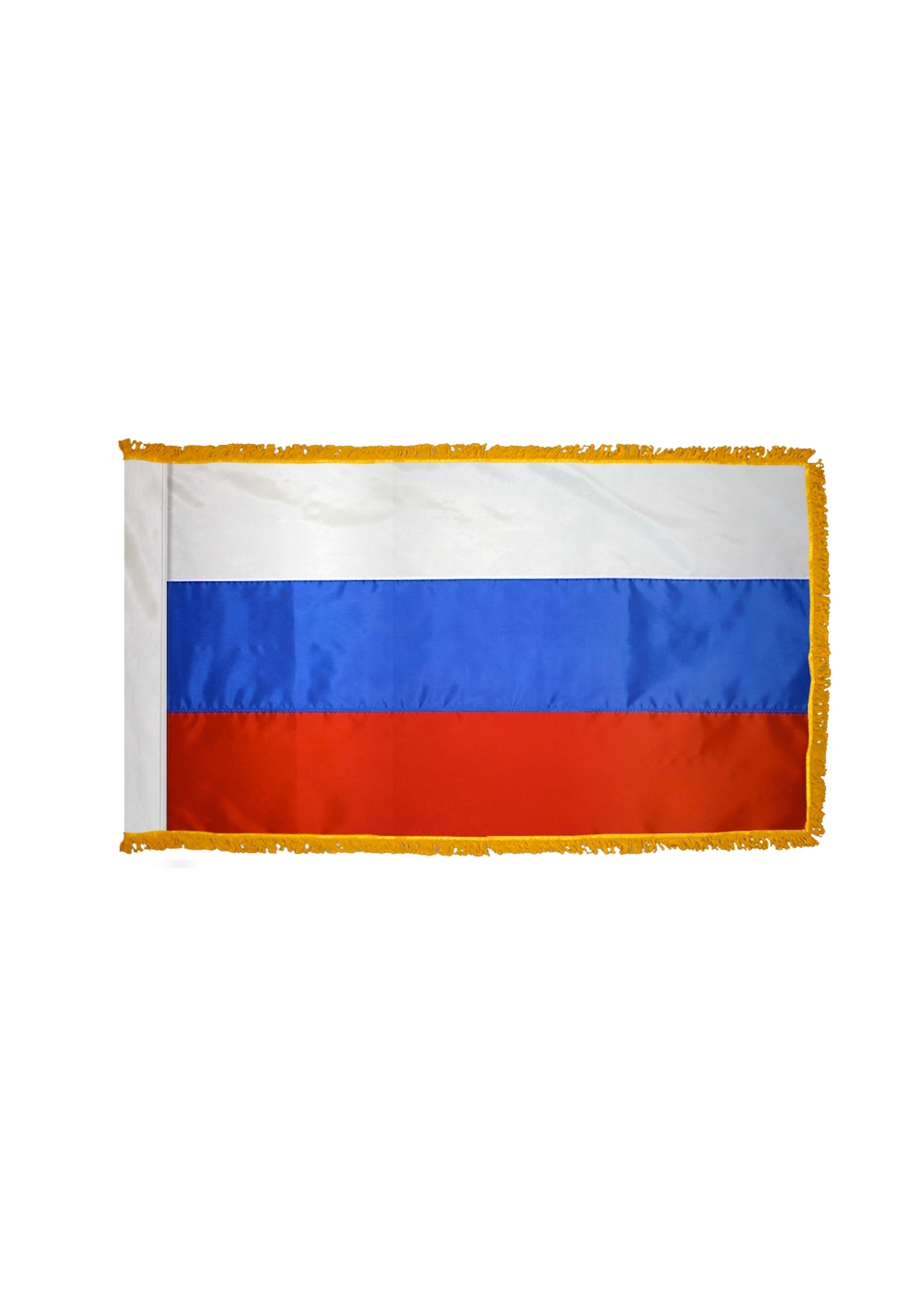 2x3 ft. Nylon Russia Flag Pole Hem Fringe