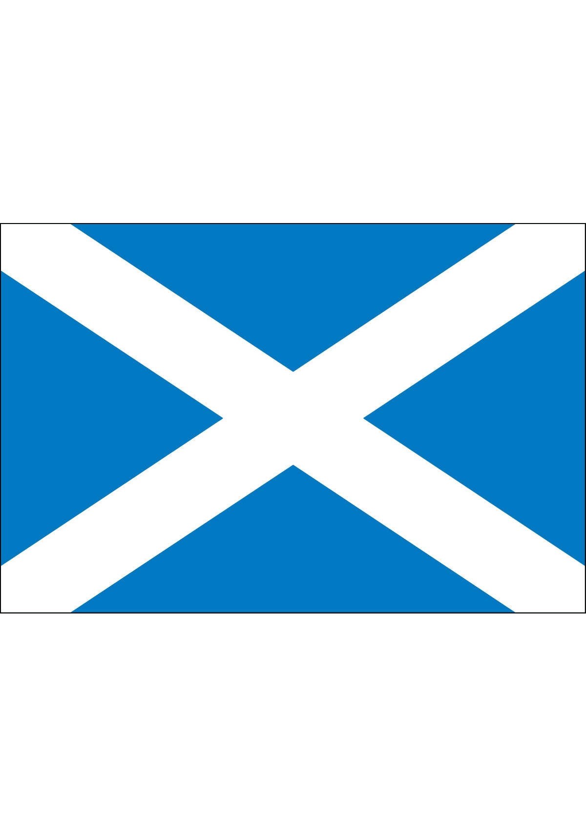 Nylon Scotland of St Andrews Cross Flag Pole Hem and Fringe. 