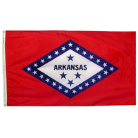 3x5 ft. Nylon Arkansas Flag with Heading and Grommets