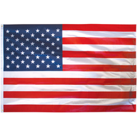 3x5 ft. Poly Cotton U.S. Flag with Heading and Grommets