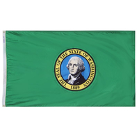 2x3 ft. Nylon Washington Flag with Heading and Grommets