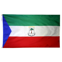 2x3 ft. Nylon Equatorial Guinea Flag Pole Hem Plain