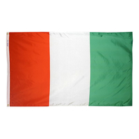 2x3 ft. Nylon Cote d'lvoire/Ivory Coast Flag with Heading and Grommets