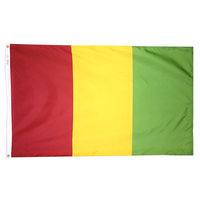 3x5 ft. Nylon Guinea Flag Pole Hem Plain