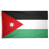 5x8 ft. Nylon Jordan Flag with Heading and Grommets