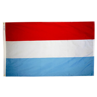 4x6 ft. Nylon Luxembourg Flag Pole Hem Plain