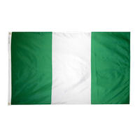 2x3 ft. Nylon Nigeria Flag with Heading and Grommets