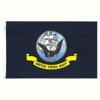 5x8 ft. Nylon Navy Flag with Heading and Grommets