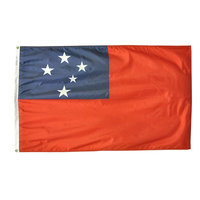 2x3 ft. Nylon Samoa Flag Pole Hem Plain