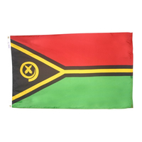 3x5 ft. Nylon Vanuatu Flag with Heading and Grommets