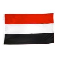 3x5 ft. Nylon Yemen Flag with Heading and Grommets