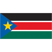 4x6 ft. Nylon South Sudan Flag with Heading and Grommets