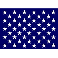 Union Jack Indoor Outdoor Embroidered Star Nylon Flag Grommets 17" X 20" U.S 