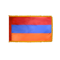 2x3 ft. Nylon Armenia Flag Pole Hem and Fringe