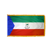 4x6 ft. Nylon Equatorial Guinea Flag Pole Hem Fringe
