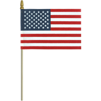 8x12 in. Cotton U.S. Flag Spearheads