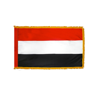 3x5 ft. Nylon Yemen Flag Pole Hem and Fringe