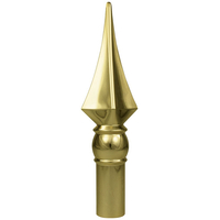 8 in. Gold ABS Styrene Square Spear