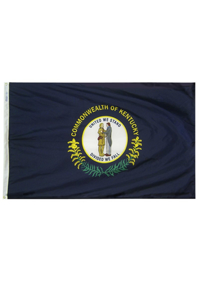 3x5 ft. Nylon Kentucky Flag with Heading and Grommets