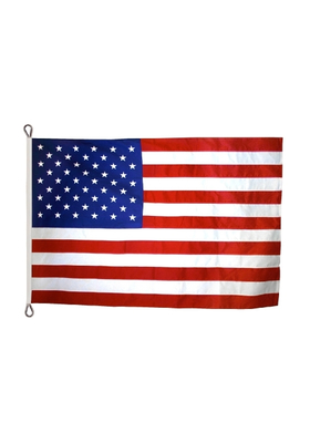 20x30 ft. Nylon U.S. Flag with Roped Header