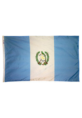 4x6 ft. Nylon Guatemala Flag Pole Hem Plain