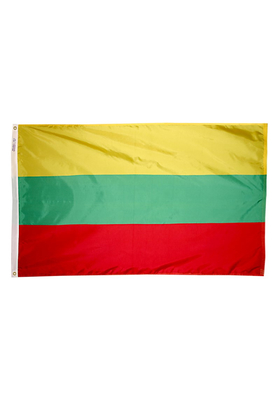 4x6 ft. Nylon Lithuania Flag Pole Hem Plain
