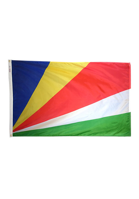 3x5 ft. Nylon Seychelles Flag Pole Hem Plain