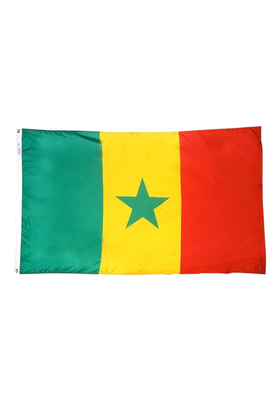 2x3 ft. Nylon Senegal Flag with Heading and Grommets