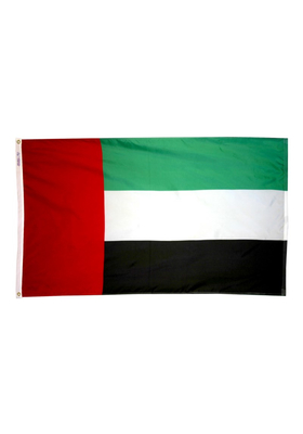 2x3 ft. Nylon United Arab Emirates Flag with Heading and Grommets