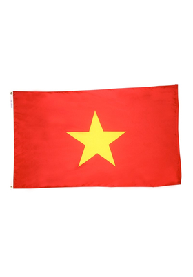 3x5 ft. Nylon Vietnam Flag Pole Hem Plain