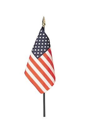 4x6 in. Heritage U.S. Flag Spearheads