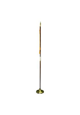 7 ft. Flag Pole Display Set, 8 lbs. Base with Spear Topper