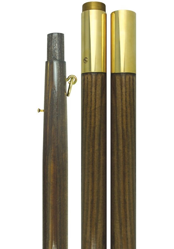 8 ft.x1-14 in. Oak Pole - Brass