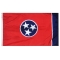 5x8 ft. Nylon Tennessee Flag with Heading and Grommets