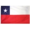 2x3 ft. Nylon Chile Flag with Heading and Grommets
