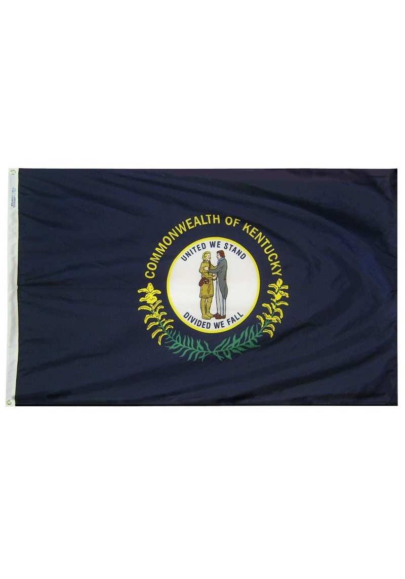 5x8 Ft. Nylon Kentucky Flag With Heading Grommets