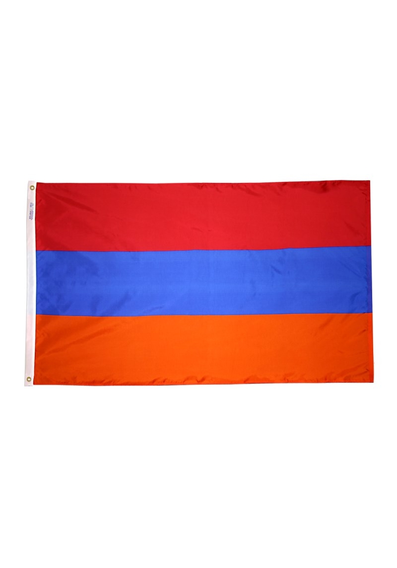 5x8 ft Nylon Armenia Flag with Heading and Grommets